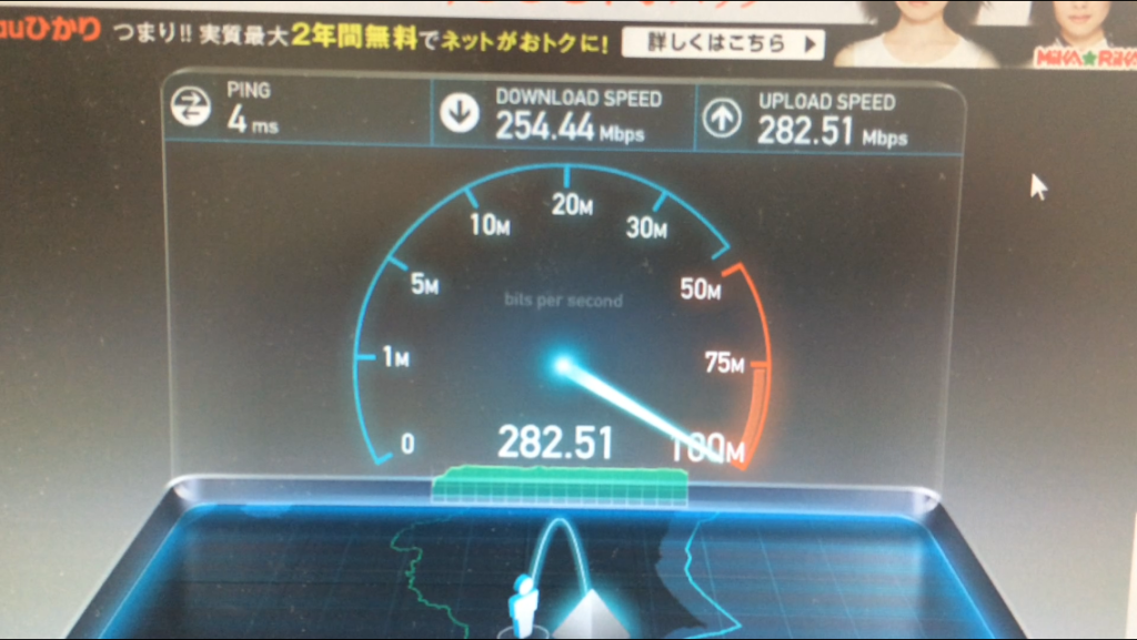 Test velocità internet in Giappone 