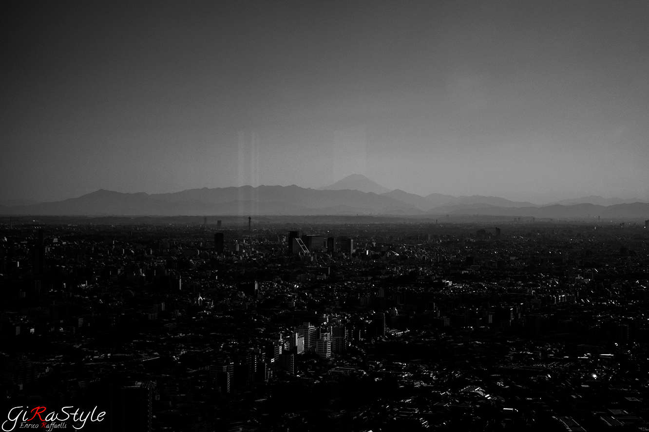 il Fuji visto da Tokyo