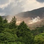 vulcano emette gas ad Hakone